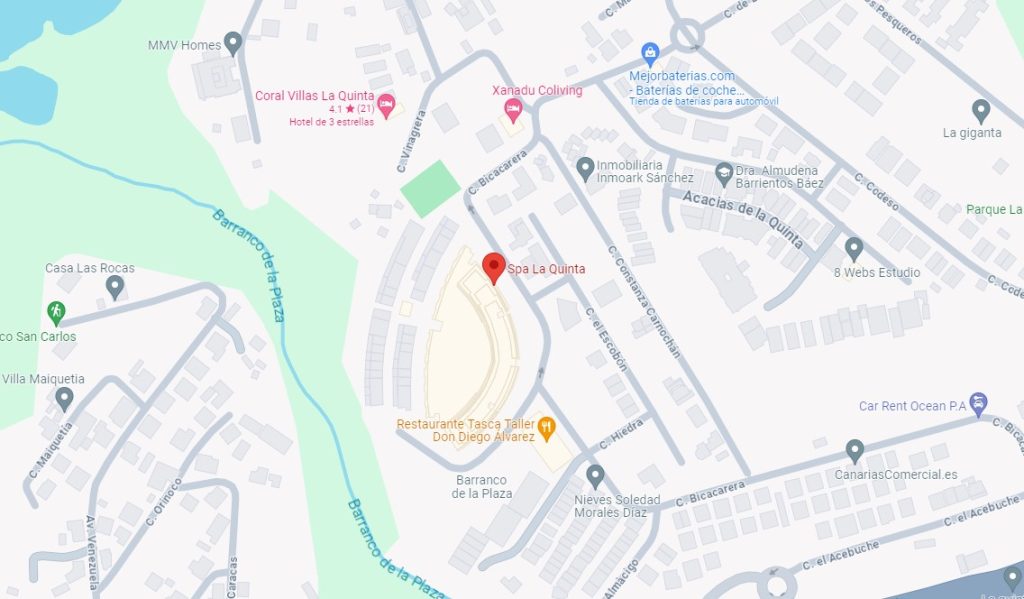 ubicacion spa la quinta